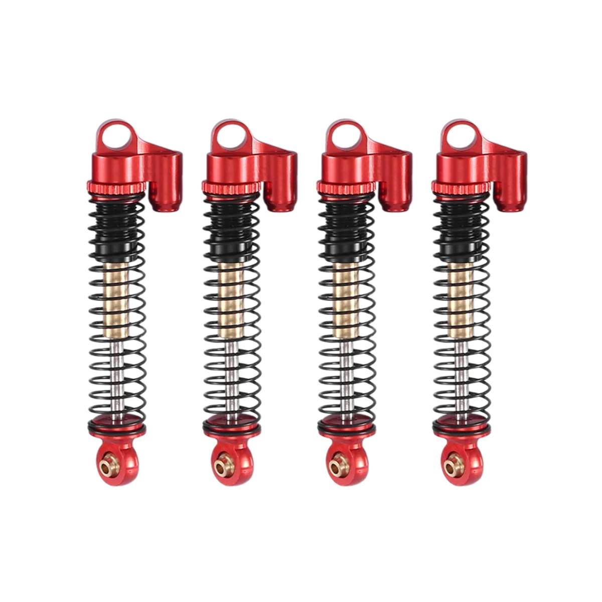 

4 шт. 53 мм расширенный металлический амортизатор демпфер для осевого SCX24 AX24 1/24 RC Гусеничный автомобиль обновления частей, 1