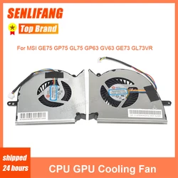 New CPU GPU Cooling Fan For MSI GE75 GP75 GL75 GP63 GV63 GE73 GL73VR DC5V 4Lines Cooler