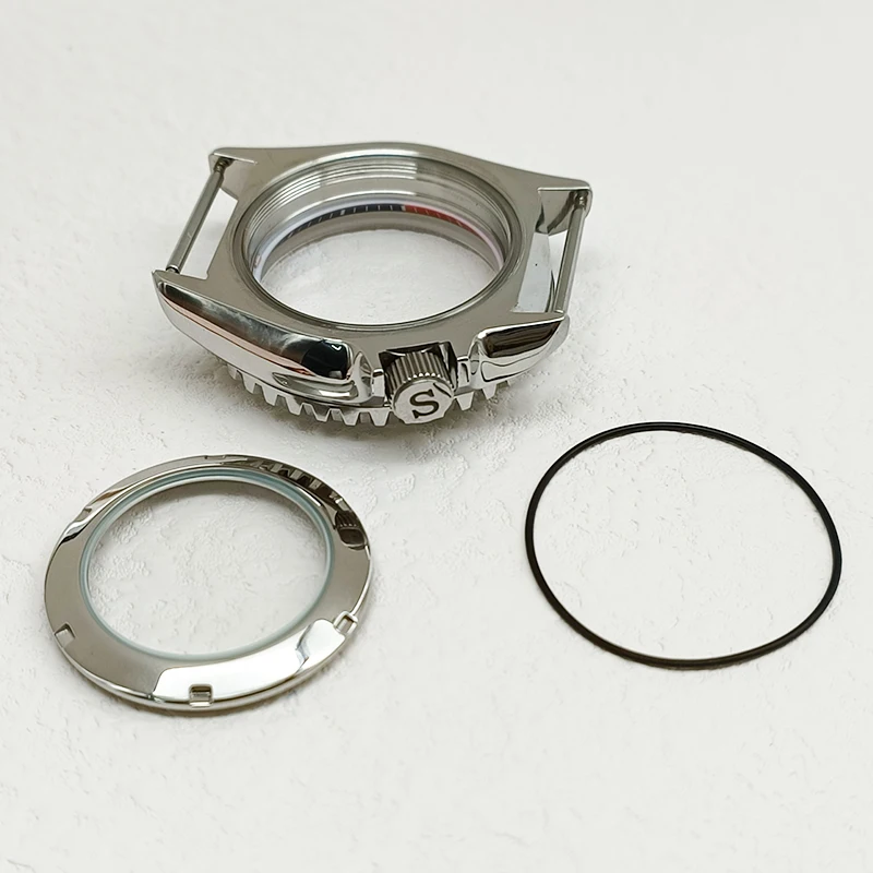 42 mm SKX007 Uhrengehäuse, Kuppel-Saphirglas-Gehäuse, passend für NH35 NH36 4R35 4R36 7S26 Uhrwerk, 28,5 Zifferblatt, Herren-Taucheruhrengehäuse – Detail 12