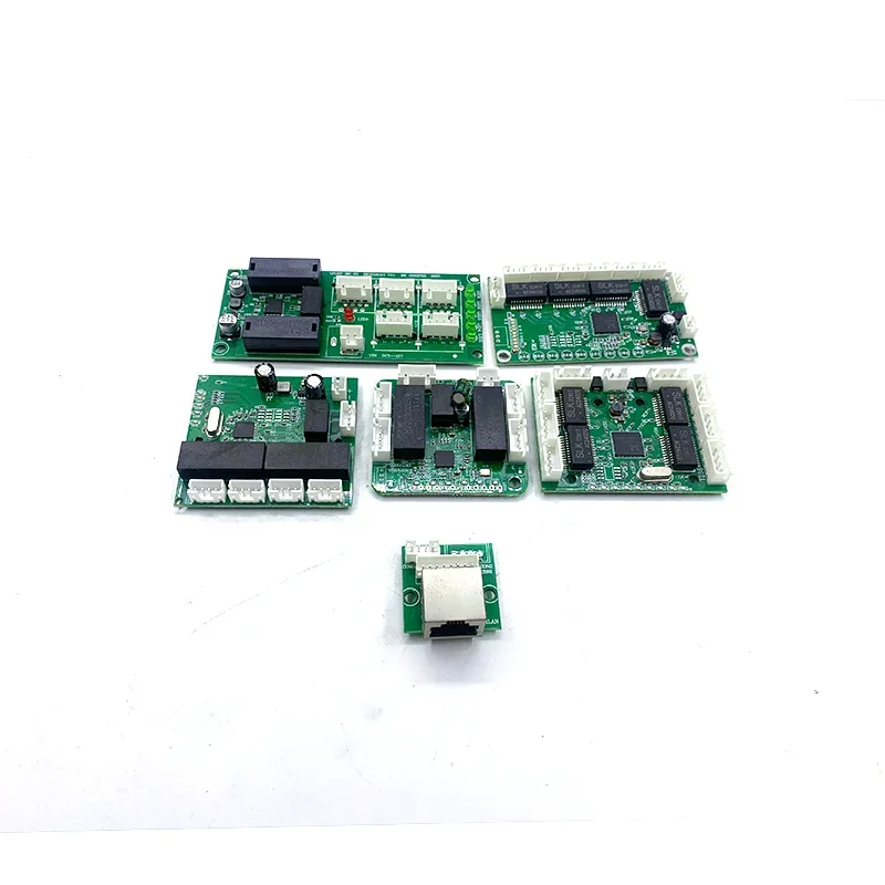 Circuit imprimé de commutateur Ethernet pour module, carte PCBA, carte mère OEM, commutateur Ethernet 5, RJ45, 100Mbps, 100Mbps