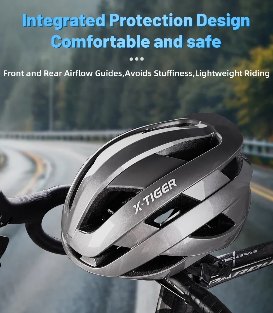 Description Picture 2 of itemX-TIGER Cycling Helmet Sports Lightweight Protective Helmet Mountain Bike Road Bike Safety Helmet Motorcycle Helmet Helmet