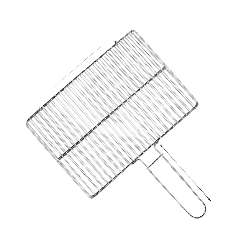 Grilled Fish Clip Stainless Steel Grilled Fish Rack Grilled Fish Mesh Clip Barbecue Wire Plywood round Barbecue Tools stainless steel flat bottom tray bread plates food storage container snack dish grilled fish barbecue trays kitchen accessories