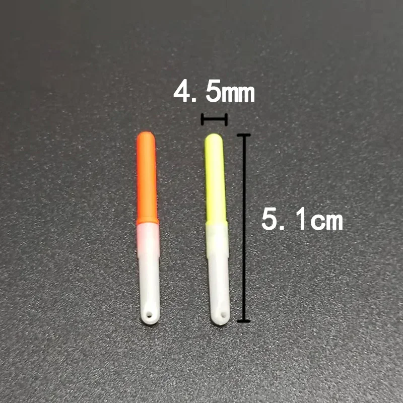 10Pcs Light Sticks Green / Red Work with CR322 CR425 Battery Operated LED Luminous Float Night Fishing Tackle B276 fishing light stick