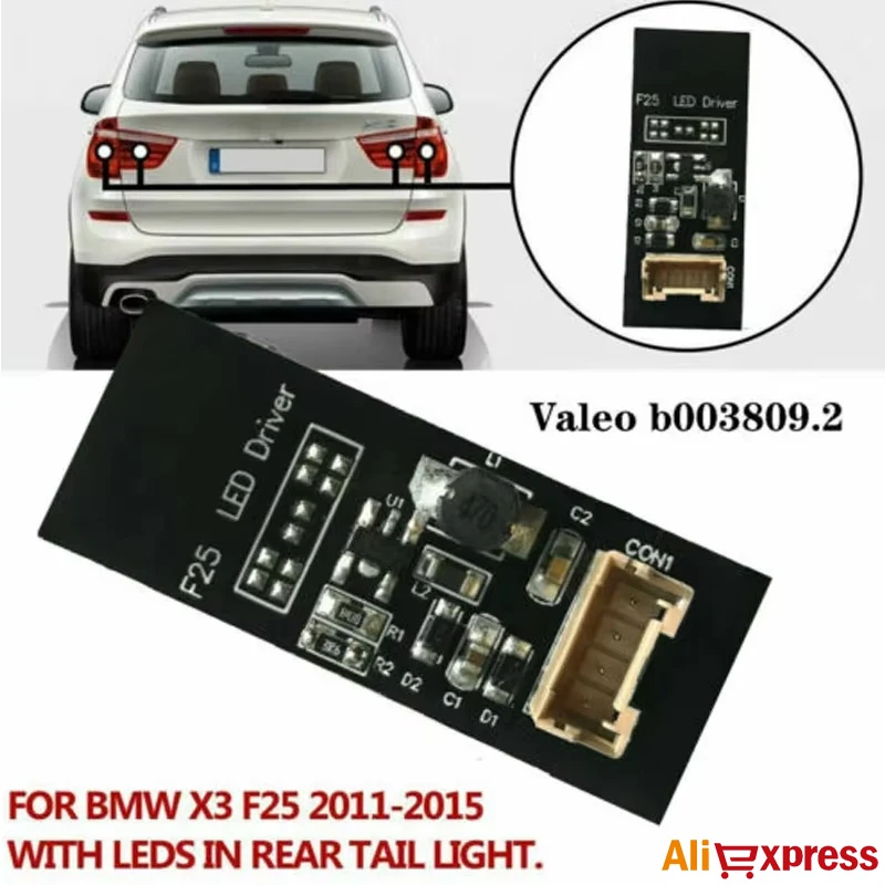 For BMW X3 F25 New Rear Driver B003809.2 LED Light Plug and Play Tail Light Repair Replacement Board Highlight Car Light