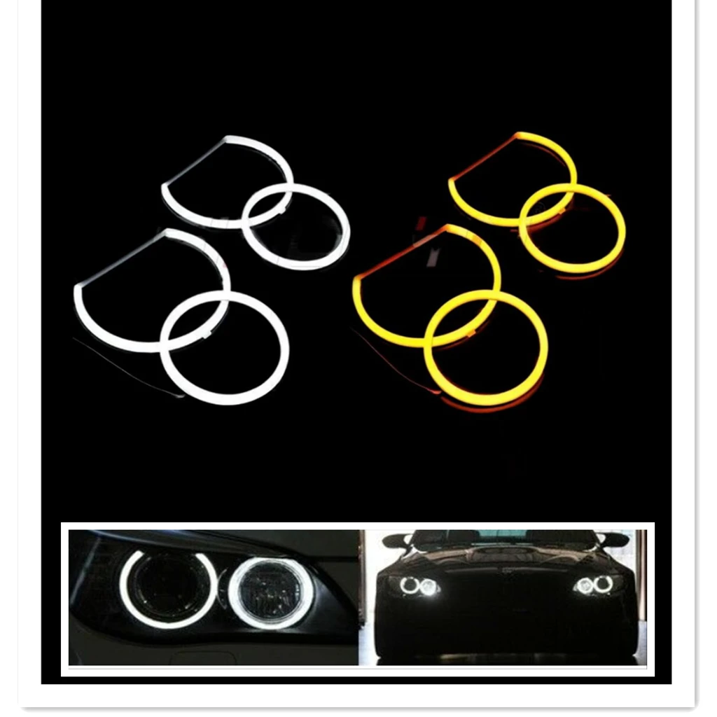 

Angel Eye Kit Cotton LED Halos Light Dual Color DRL For BMW E70 X5 Headlight DIY