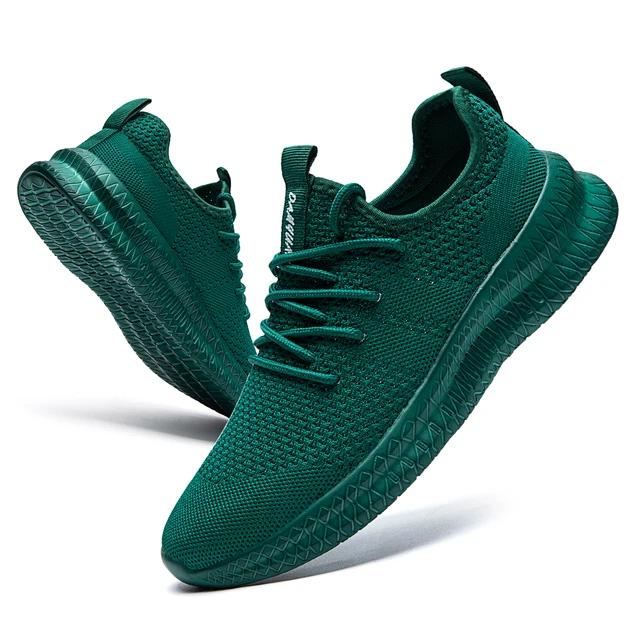 Chaussures de course légères à lacets pour homme, baskets de sport, de marche, confortables et respirantes 1