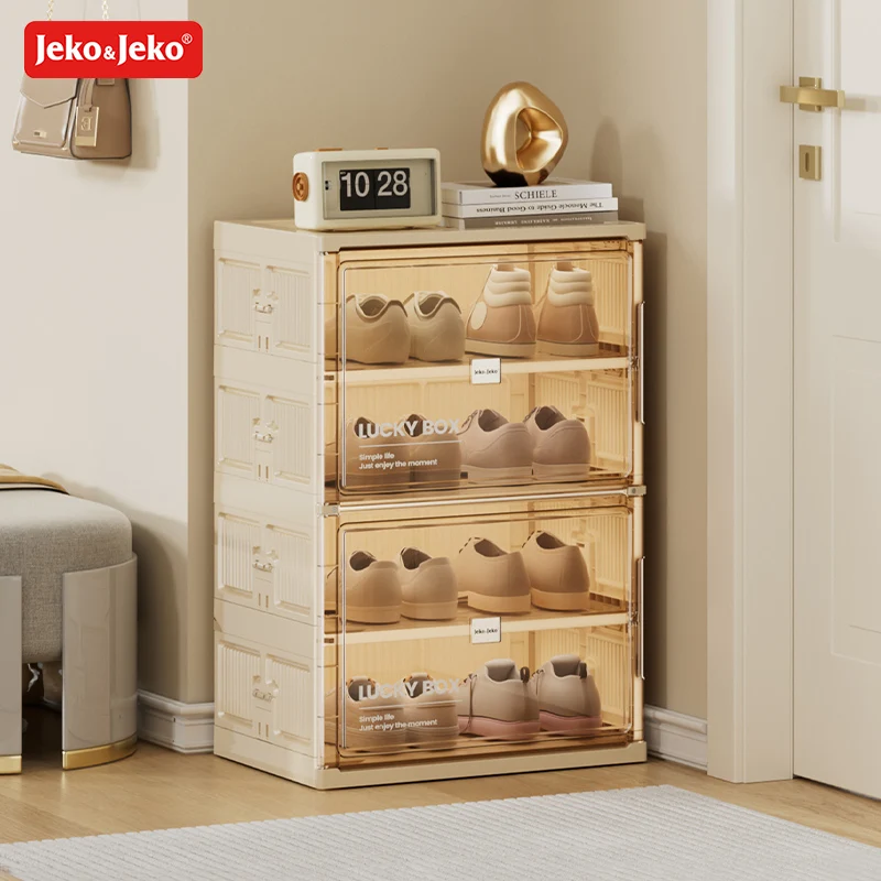 Jeko&Jeko Durable Adjustable Space Saving Cabinet Closet Stand Shoes Storage Shoebox Organizer
