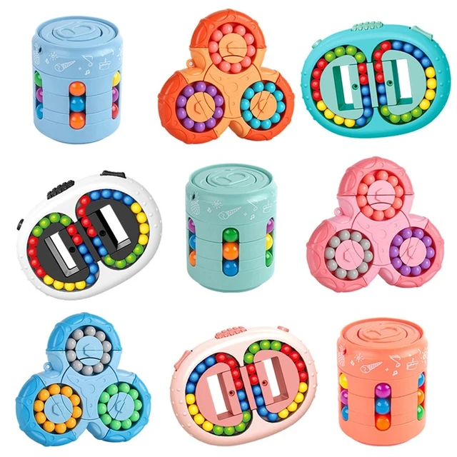 Magic Bean Cube Finger Gyro Rotating Antistress Relieve Anxiety Develop Intelligence Decompression Fidget Toy Adults Kids Gift 1