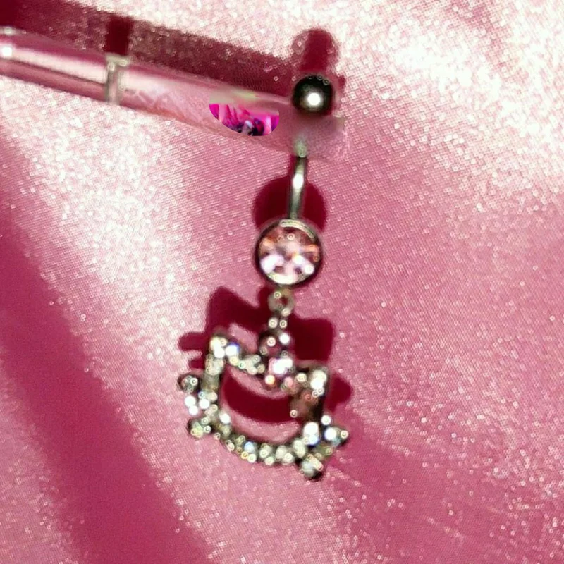 Black Kitty Belly Ring – MISS BADDIE BOUTIQUE