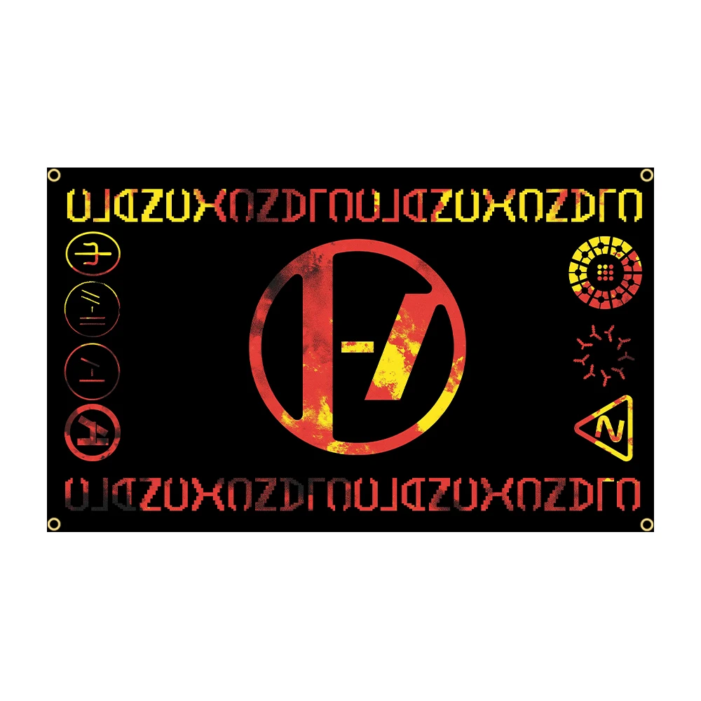 T-Twenty-One Pilots Decorative Polyester Band Flag Tapestry - Room Decor Banner