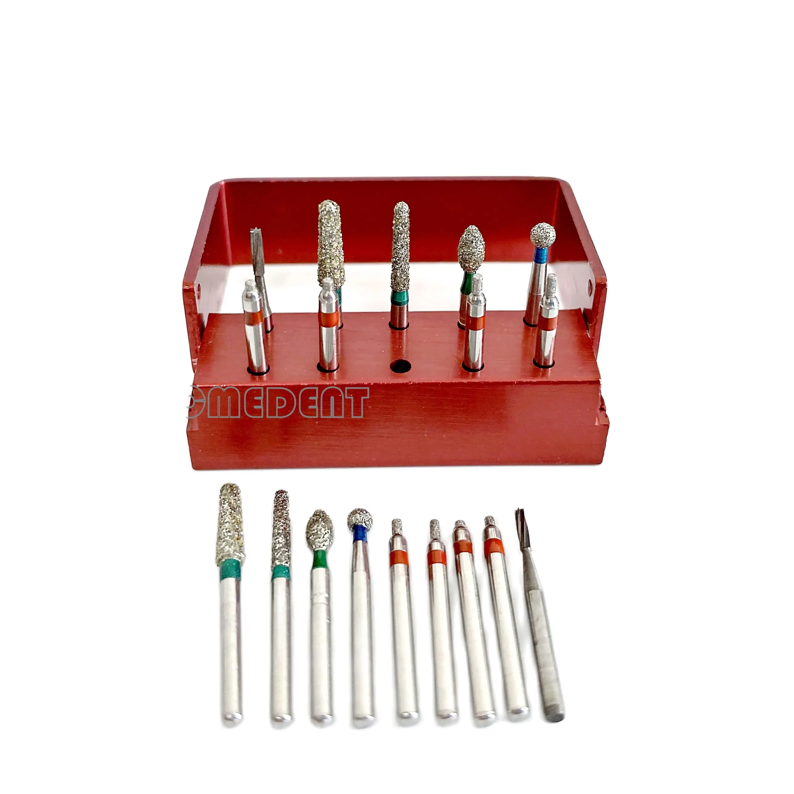 5 Set Dental Reverse Direction Burs Fissure Drill Preparation Diamond