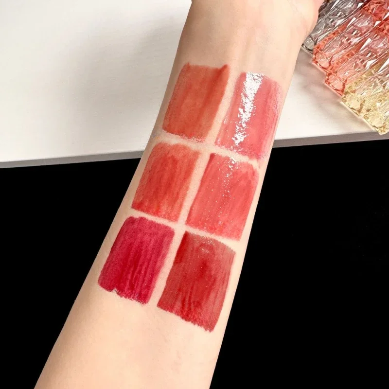 Lip Gloss Lip Makeup Lip Gloss Long-lasting Moisturizing Easy Transparent Color Cosmetics Halo-dyeing Waterproof Mirror Water Glass Lip Gloss makeup
