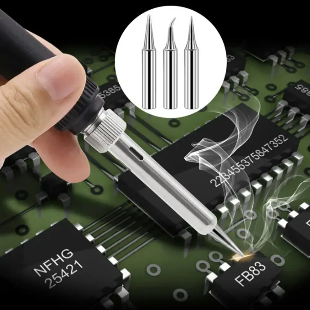 Premium Soldering Iron Pure Copper Tip Set - 5 Pieces