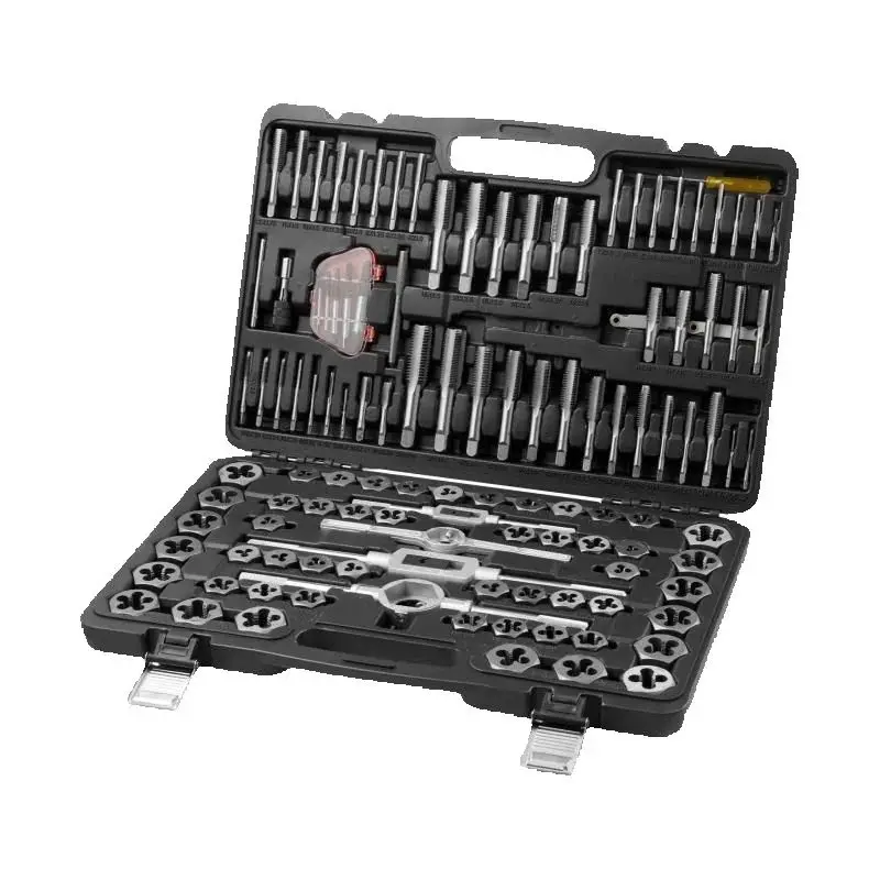Steel Tap and Die Set for Threading and Repair