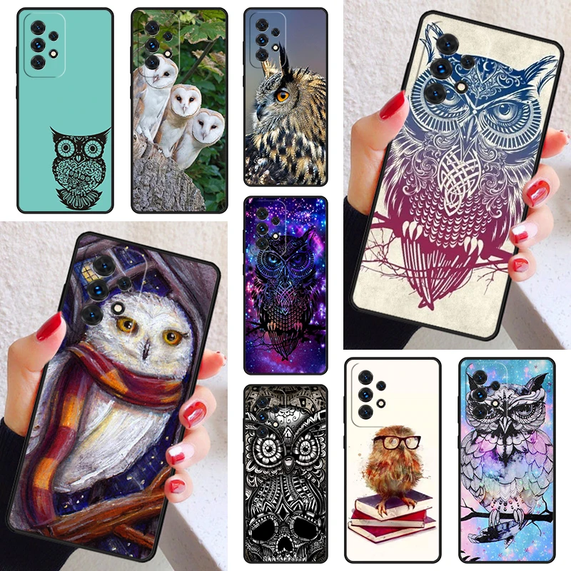 Custodia Per Telefono Eagle Owl Wild Bird Cover Per Samsung Galaxy A52 A72 A73 A20E A21S A50 A70 A11 A12 A42 A31 A40 A51 A71 A32 A80 A91