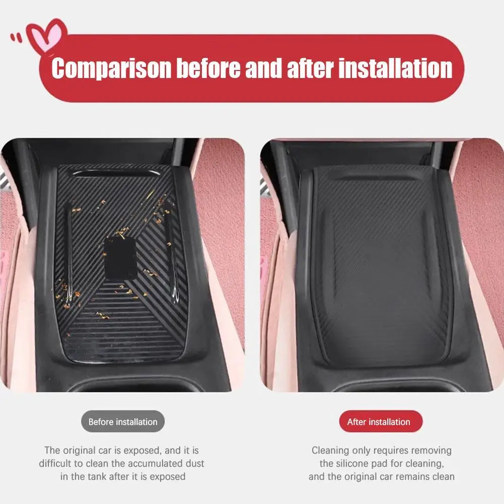 

Car Center Console Wireless Charging Mat Washable Anti Skid Pad Anti Slip Mat Silicone For Byd Seagull Accessories K5r9