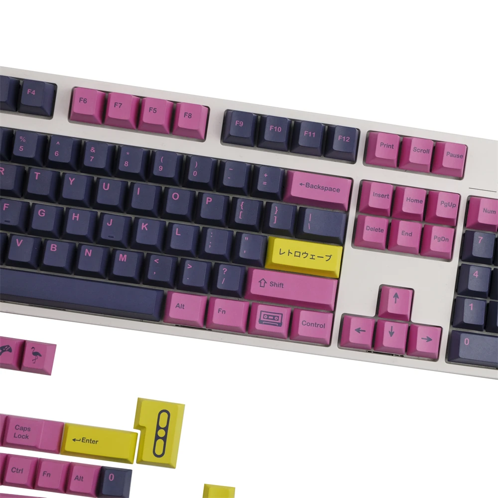 DYE-Sublimação Cereja Perfil Para Teclado Mecânico Interruptor MX GK61 64 87 96 108