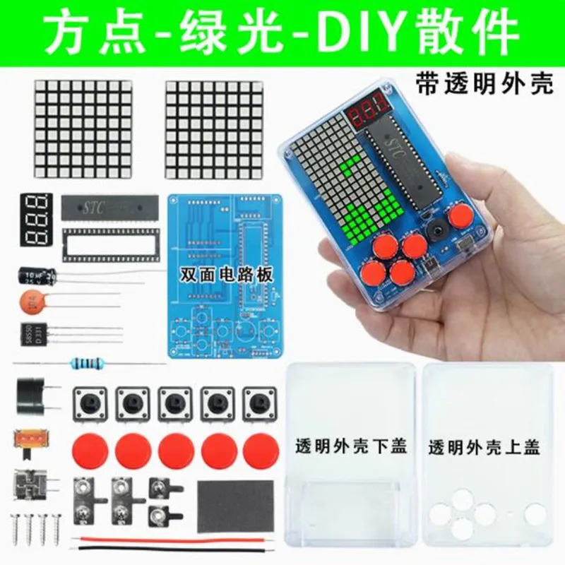 Kit Console Gioco Retrò Fai Da Te | Saldatura Elettronica Con Tetris, Snake | Regalo Hobby