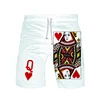 Playing Cards Poker K A Sport Running Short Pants KING QUEEN Swimming Trunk Pants Quick-drying Movement Surfing Shorts Swimwear 2