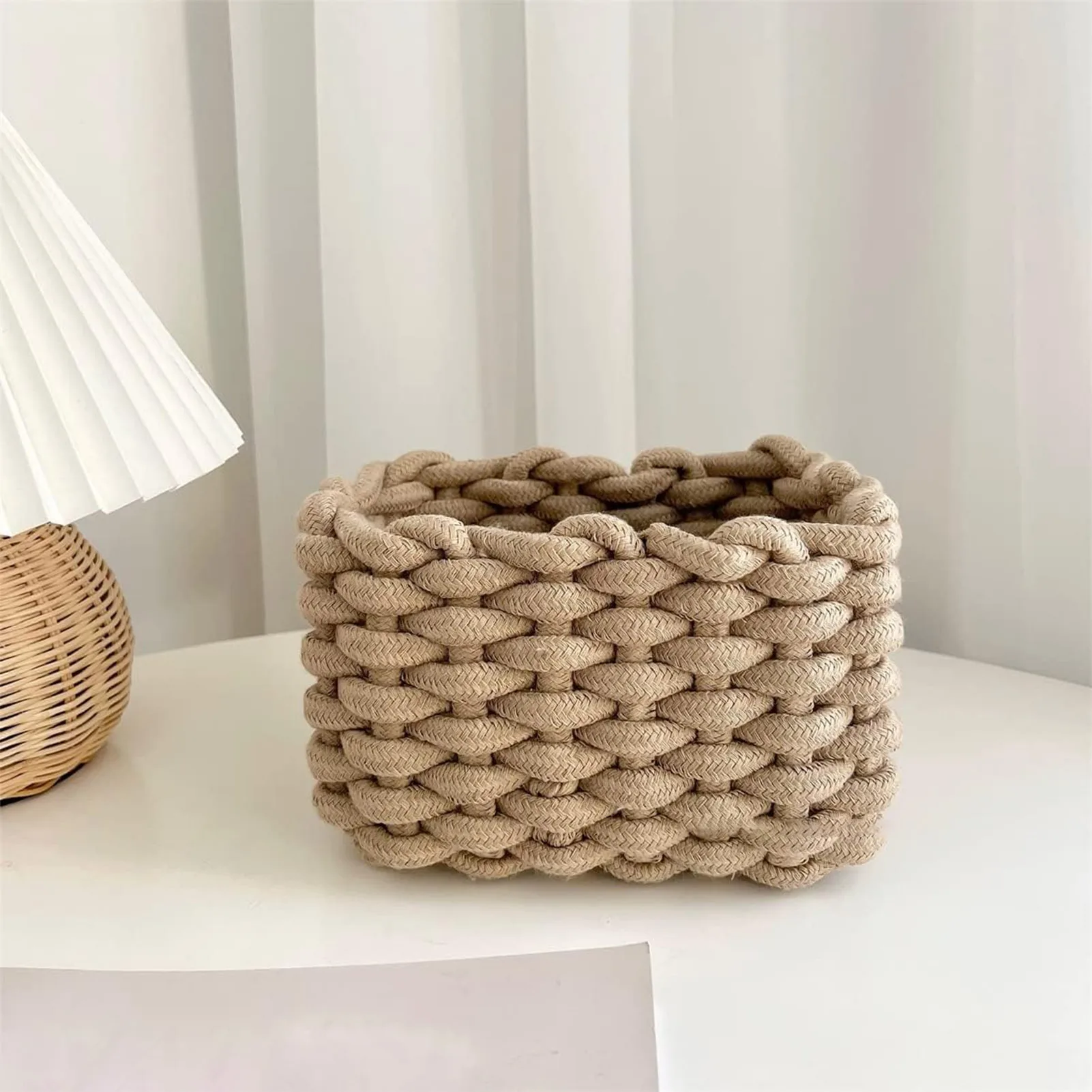 Handmade Cotton Organizer Basket 6