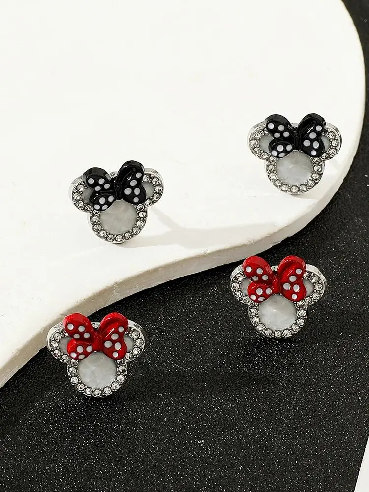 Mickey  Minnie Mouse Earrings - Cute Cartoon Jewelry for Girls