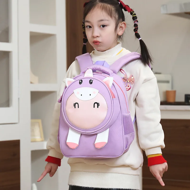Children's Backpack Kindergarten Middle and Small Classes Baby Cartoon Fashion Backpack 2-5 Years Old Boys and Girls Backpacks