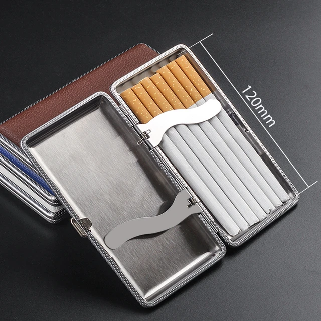 Vintage Cigarette Case Copper Cigarrette Cases Hold Men's Gift 20pcs Cigarette  Box Business Men Cigar Case for Smoker - AliExpress