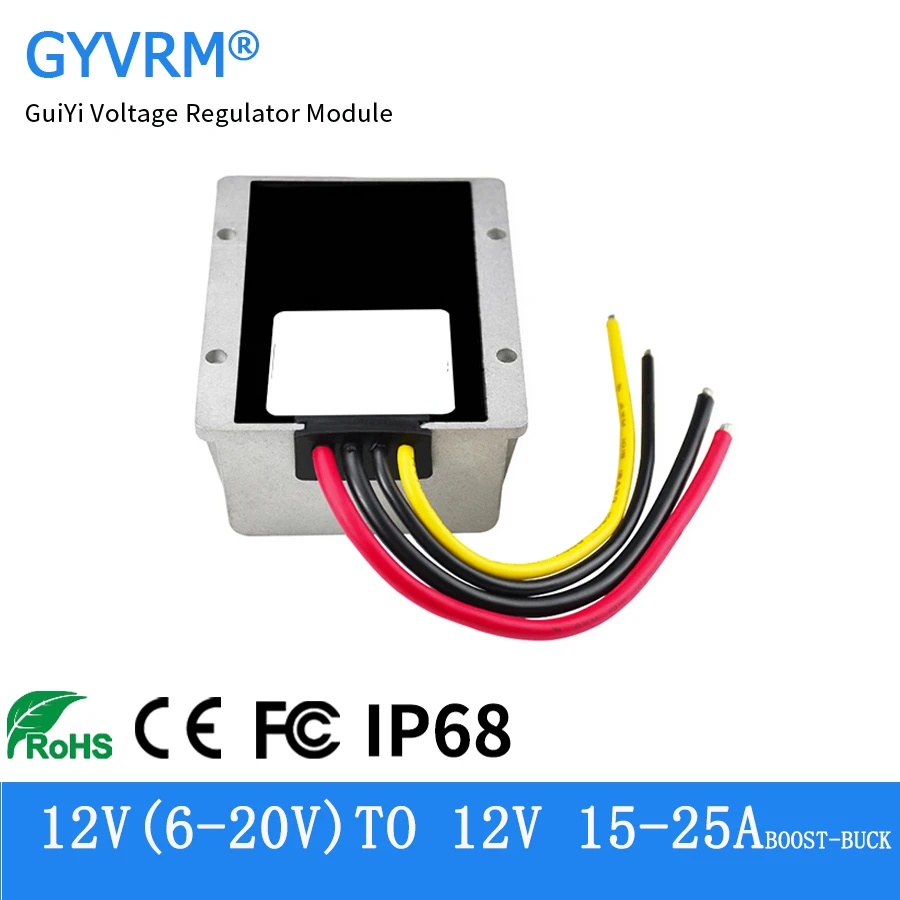 Volts Estabilizador 620v a 12 v 15a 20a 25a Buck Boost Converter 12 v a 12 v 25a 300w Potência Ip68 Modelo Impermeável dc 12