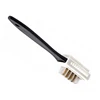 1pc 2-Sided Cleaning Brush Rubber Eraser Set Fit For Suede Nubuck Shoes Stain Dust Shoes Brush Steel Plastic Rubber Boot Cleaner 5