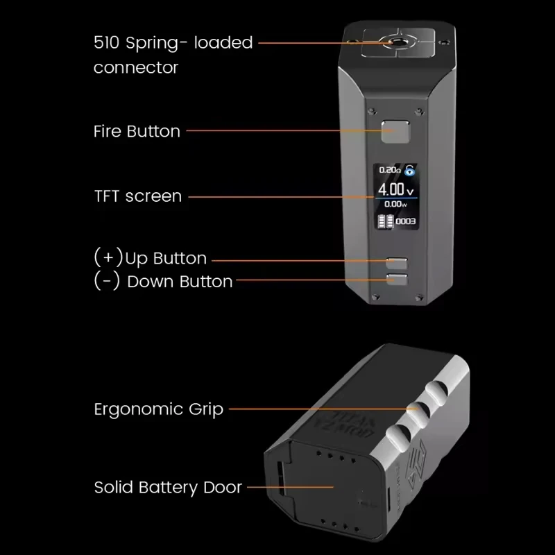 Original Steam Crave TITAN V2 Combo Vape Kit 300W Adjustable Voltage Support 4 18650 Battery 10th Anniver Electronic Cigarette vape kit