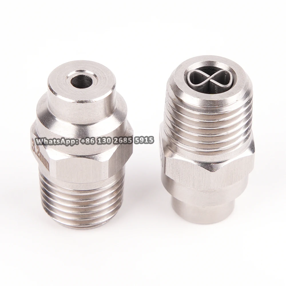 Spray Nozzle MEG High Pressure 1/4&ldquo; Solid Stream Straight jet 0 Degree Solid Cone Washer Nozzle