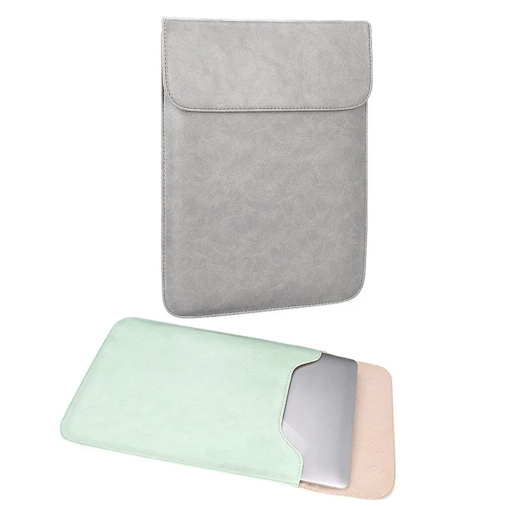 

Laptop Cover Waterproof PU Storage Sleeve Bag Notebook Computer Cover Replacement for MacBook Black 13 3 inch