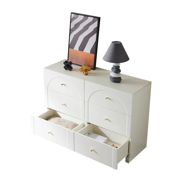 KOMHTOM chest of drawers with 6 drawers White