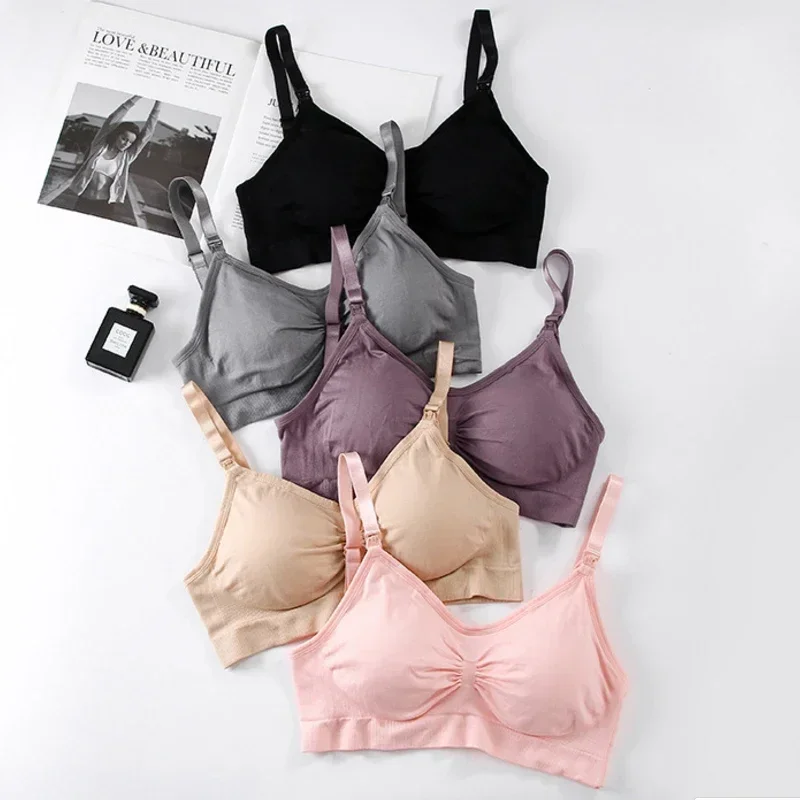 Maternity Bras Wirefree Nursing Pregnant Women Feeding Sujetador Lactancia Clothes Sagging Breastfeeding Women's Lactancia Bra 6