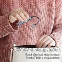 4-портовый адаптер USB 3.0-концентратор 5 Гбит/с USB-концентратор данных USB C к USB-концентратору Несколько концентраторов USB 3.0 Расширитель портов USB для ноутбуков и ПК — изображение 4