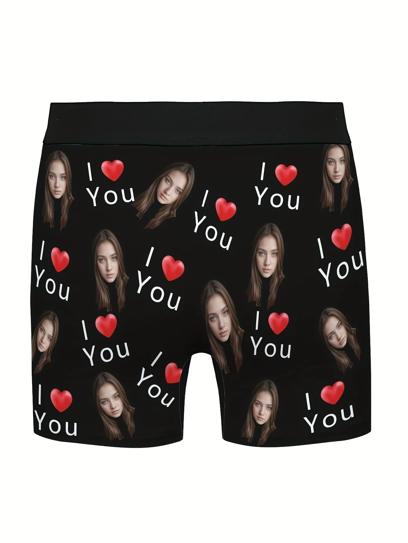 Customized Personalized Face Photo Men's Underwear Valentine's Day Gift Boxer Shorts Underwear Breathable Underwear for Husband 2