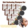 1/3/5/10Pcs Hair Darkening Shampoo Bar Natural Organic Polygonum Essence Hair Darkening Shampoo Bar Soap Mild Formula Hair Care 1