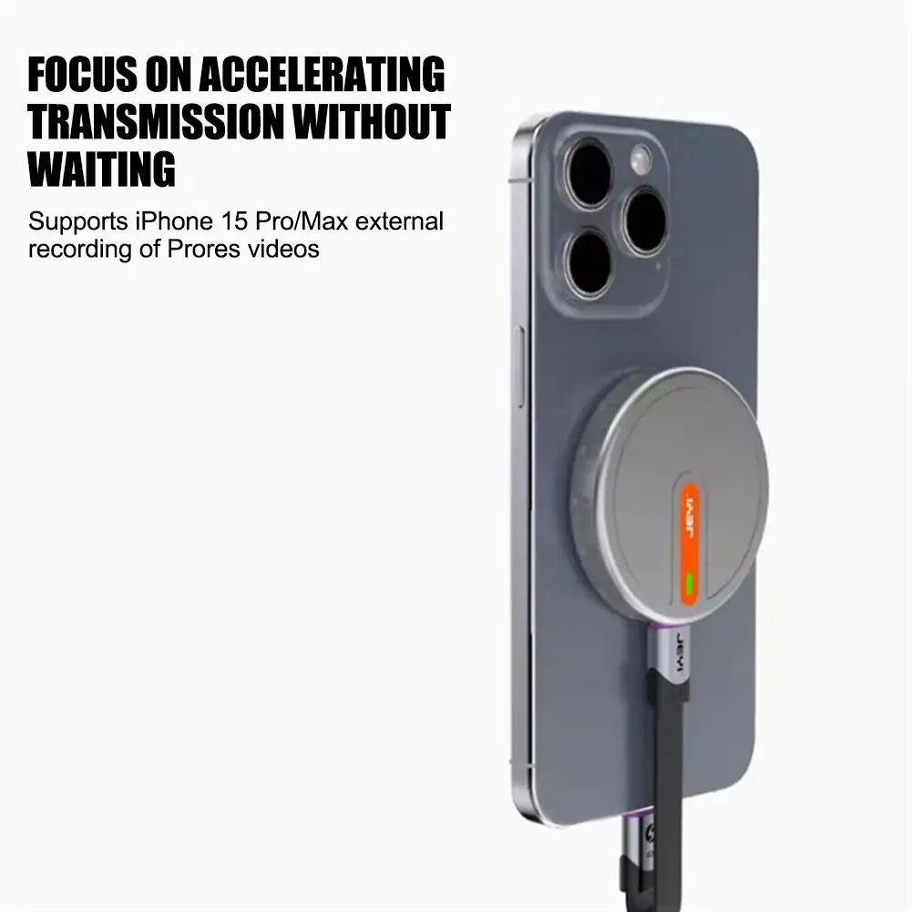 Magnetic 2230 Ssd Case Mobile Magnetic Typec Outdoor M2 Nvme Adatto Per Apple 15Pro Utilizzato Con Per Magsafe Mobile Phone C Y4K2