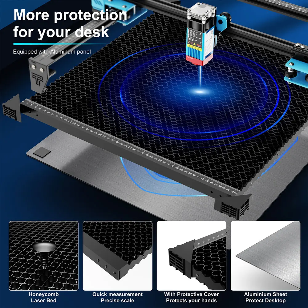 TWOTREES New Upgraded Spliceable Honeycomb Working Table Large Honeycomb Laser Bed Working Table For Co2 Cutting Laser Engraver table saw milling machine tools cnc engraving milling upgrade kit