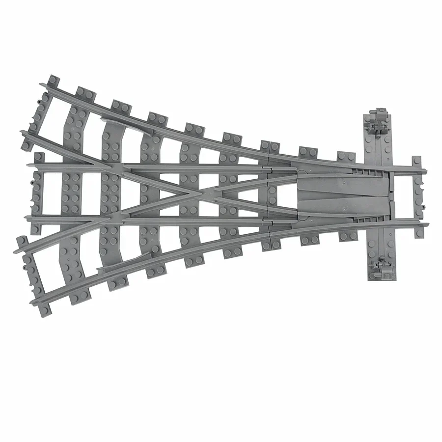 City Train Rail Tracks and Railway Building Block Set - Creative DIY Brick Toys