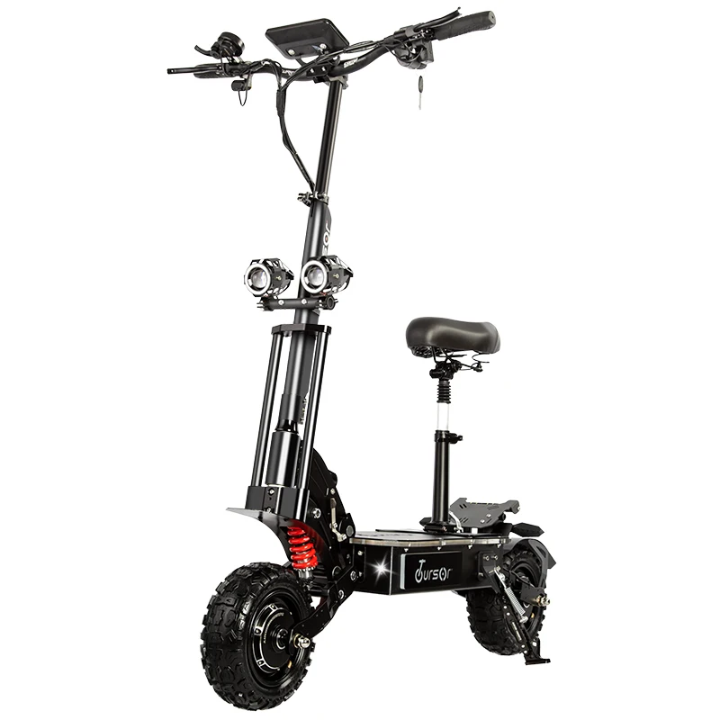 

Powerful Electric Kick Scooters for Adults 50MPH & 56 Miles Range Total Power 6000W,60V Dual Motor Foldable Off-Road E-Scooter