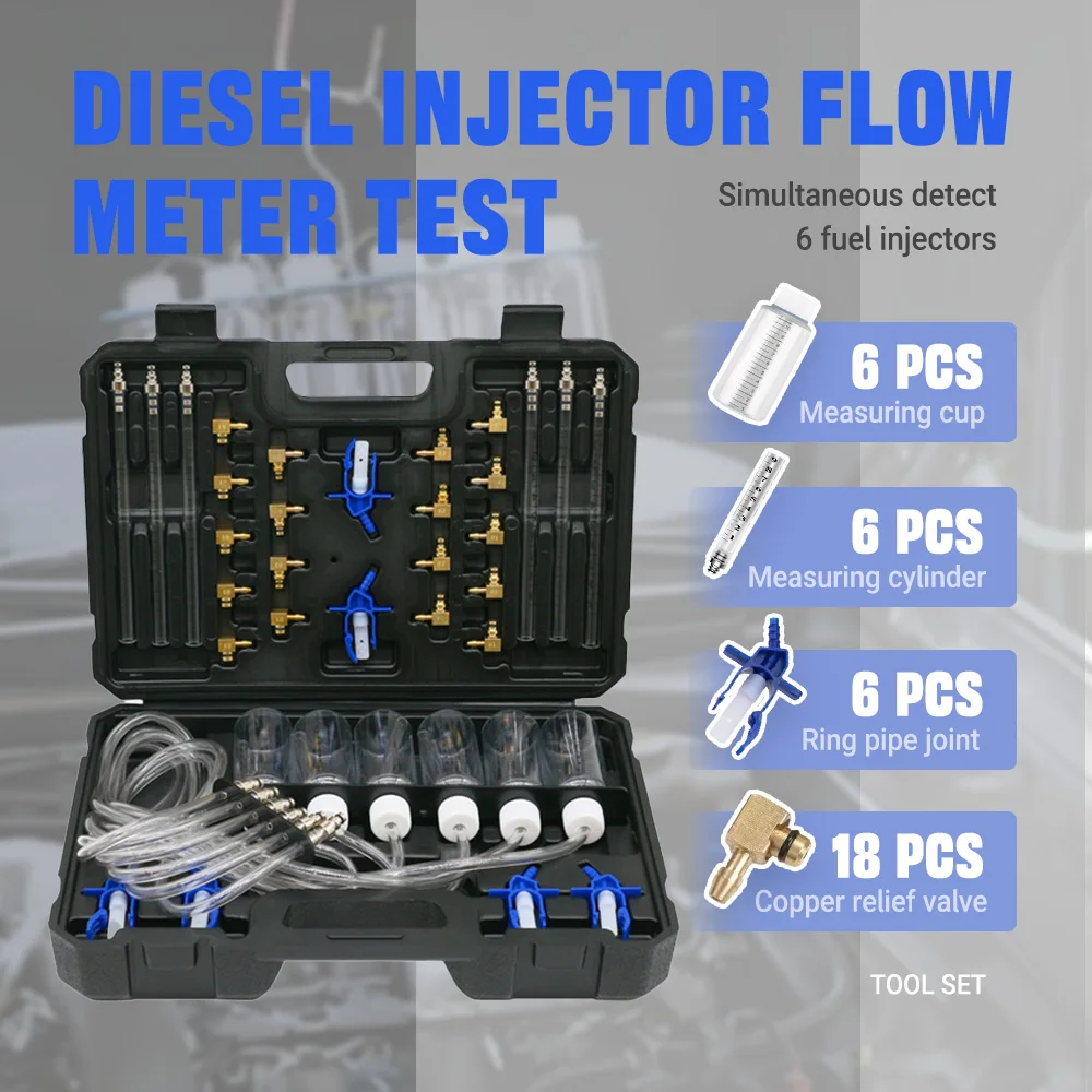 Fuel Injector Tester Set With Quick-Connect Adapter For Truck/Vehicle ...