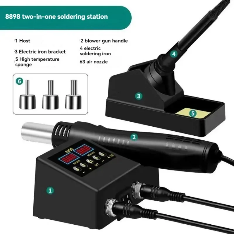 Intelligent constant temperature electric soldering table 2-in-1 mobile phone motherboard maintenance welding tools 6