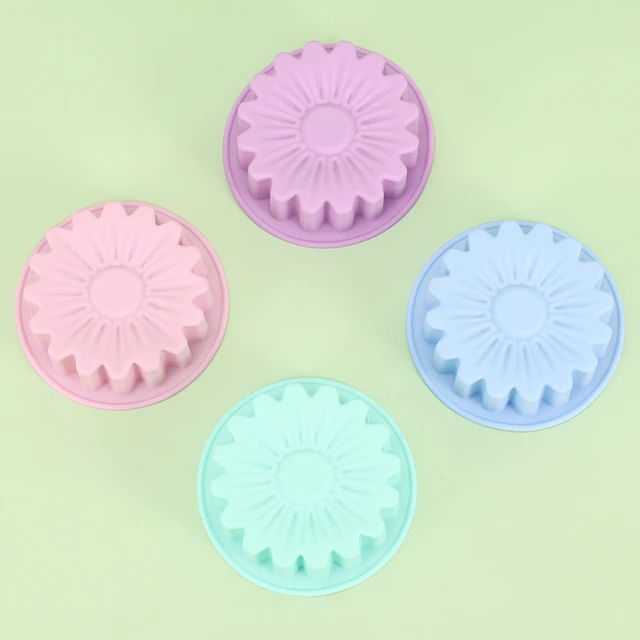 FRCOLOR 12 Pcs Flower-shaped Jelly Molds Silicone Soap Molds Food-grade Fudge  Molds 