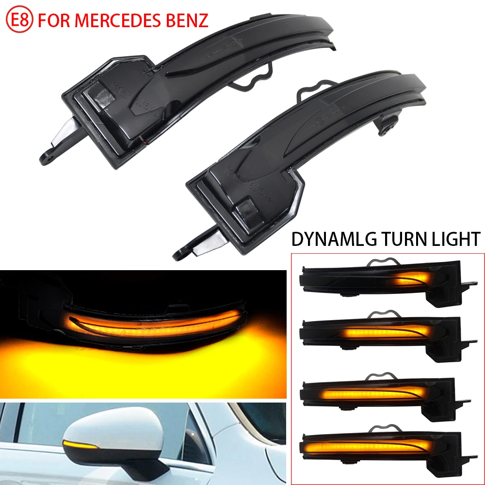 

Для Mercedes Benz A Class W177 V177 A200 CLA C118 2020 Φ 2021, динамическая лампа поворота, последовательный боковой зеркальный индикатор
