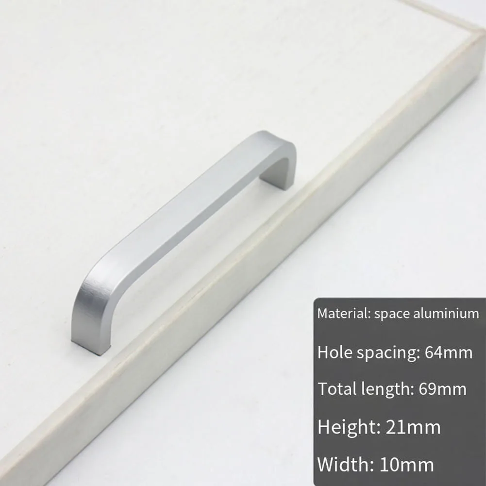 Description Picture 5 of itemSpace Aluminum Handles Kitchen Door Cabinet Straight Handle Pull Knobs Hardware Door Knobs Furniture Hardware And Handles