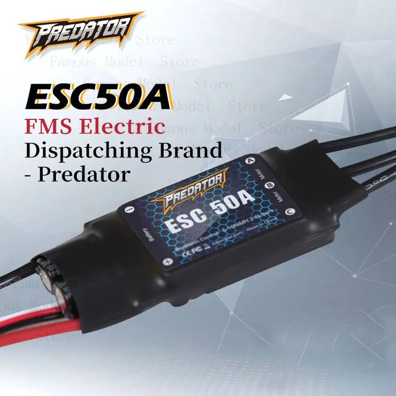 

Predator 50A ESC TX60 3.5mm Female Plug with 5A BEC Electric Adjustment Linear Configuration For RC Airplane