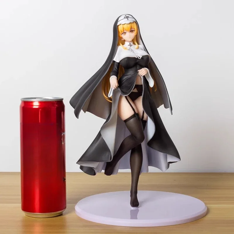 

25cm Nun Sexy Action Figures Kawaii Girl Hentai Anime Figures Collection Doll PVC Desktop Ornaments Christmas Gift Boy Toys