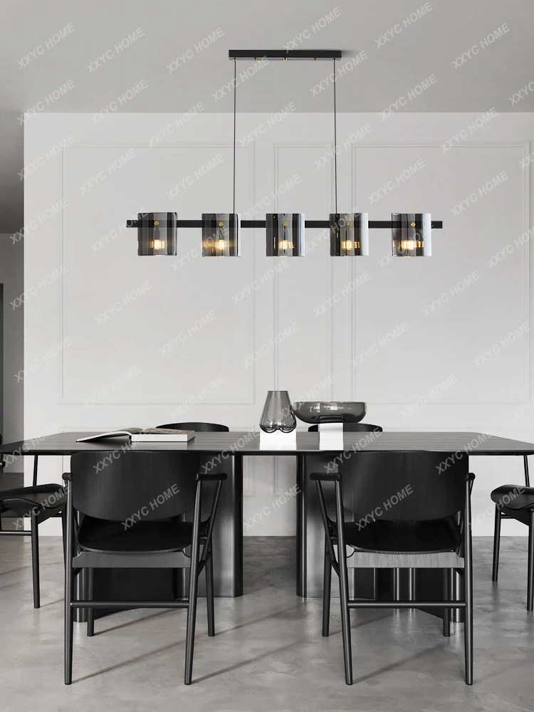 

Modern Dining Table Bar Chandelier Italian Minimalist Light Luxury New Lamps