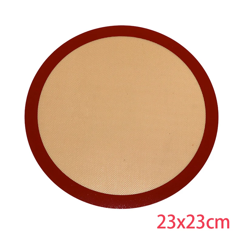 Round Silicone Non-Stick Reusable Baking Mats - Easy Clean, Food Grade